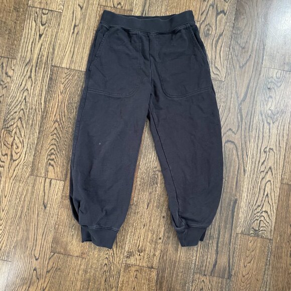 Tibi Calder Sculpted Jogger Sweatpants Black Cotton French Terry XS - Picture 2 of 11